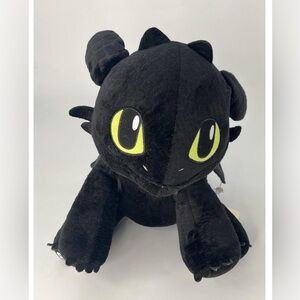 Build a Bear Toothless Black Dragon with Wings Plush Toy